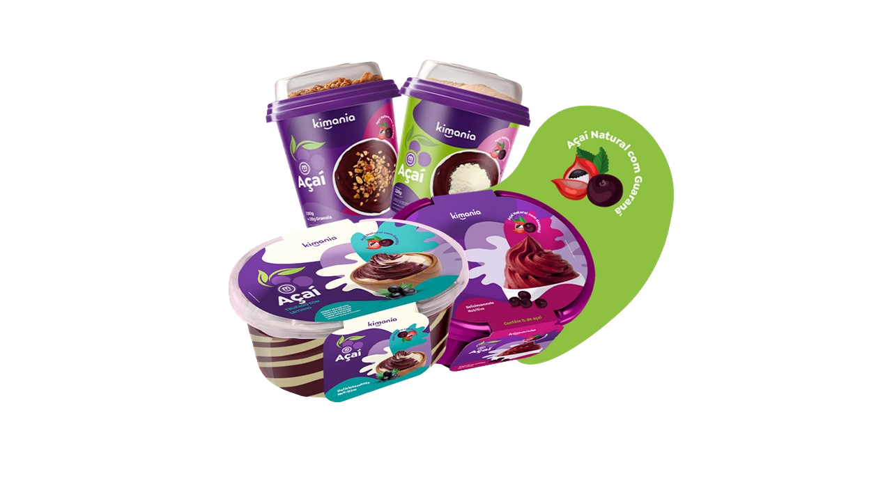 Linha completa de Açaí Kimania